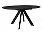 Стол DikLine SKC100 d1000 Керамика Черный мрамор/подстолье черное/опоры черные - фото №4