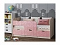 Детская кровать Юниор-9, 80х160 (Розовый металлик, Ясень шимо светлый) - фото №2
