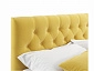 Мягкая кровать Verona 1600 желтая с ортопедическим основанием - фото №4