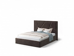 Кровать с подъемным механизмом Индиго 160х200, темно-коричневый - фото №1