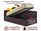 Односпальная кровать-тахта Bonna 900 шоколад с подъемным механизмом и матрасом ГОСТ - фото №4