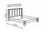 Кровать с мягкой спинкой, с ортопедическим основанием Моника 2.1 140х200 - фото №5