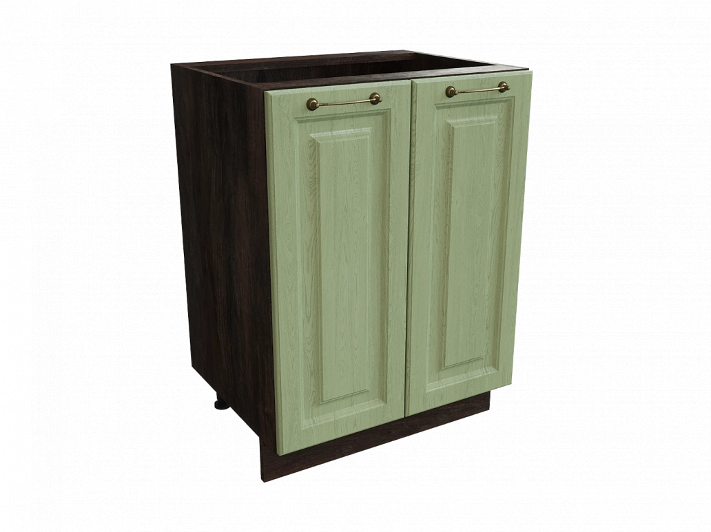 Шкаф Н600 с 2-мя дверцами Ницца ДБК/ДУБ/ОЛИВ Ф40 - фото №1
