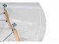 PT-151 80х80х76 clear glass / wood Стол стеклянный - фото №6