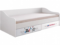 Вега NEW Boy Кровать с ящиками (Белый / Белый глянец) - фото №1, mdmMF-000100549