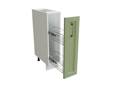 Шкаф НБ200М бутылочница Ницца БЕЛ/ДУБ/ОЛИВ Ф80 - фото №1, 888_ММК-00016216