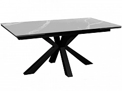 Стол DikLine SFE140 Керамика Серый мрамор/подстолье черное/опоры черные (2 уп.) - фото №1, 99957236