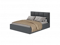 Кровать 160х200 с подъемным механизмом Линда, графит - фото №1