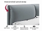 Мягкая кровать Vita 1600 серая с подъемным механизмом - фото №9