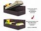 Односпальная кровать-тахта Bonna 900 шоколад с подъемным механизмом и матрасом ГОСТ - фото №12