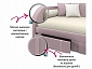 Мягкая кровать Elda 900 лиловая с ортопедическим основанием и матрасом PROMO B COCOS - фото №4