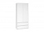 Шкаф для одежды и белья Айден ШК06-900, белый, ЛДСП - миниатюра