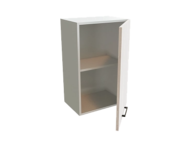 Шкаф В450 с 1-ой дверью Хелмер БЕЛ/АНКОР Ф60 - фото №1, 888_ММК-00016425