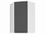 Шкаф навесной угловой 60 х 96 см Калипсо, черный графит - миниатюра