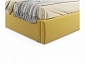 Мягкая кровать Verona 1400 желтая с подъемным механизмом - фото №5