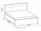 Кровать с ортопедическим основанием (металл) Амели 101 Люкс 180х200, венге - фото №3
