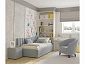 Мягкая кровать Milena 900 серая с подъемным механизмом и матрасом PROMO B COCOS - фото №3