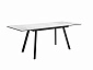 Стол DikLine SKA125 Керамика Белый мрамор/подстолье черное/опоры черные (2 уп.) - фото №6