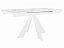 Стол DikLine SKU140 Керамика Белый мрамор/подстолье белое/опоры белые,  - миниатюра