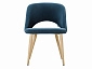 Кресло Lars Diag blue/нат.дуб - фото №4