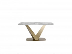 Стол обеденный Stool Group Аврора 160*90 Керамика светлая - фото №1