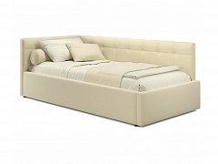 Односпальная кровать-тахта Bonna 900 беж ткань ортопед.основание - фото №1, mebel_stock_2974