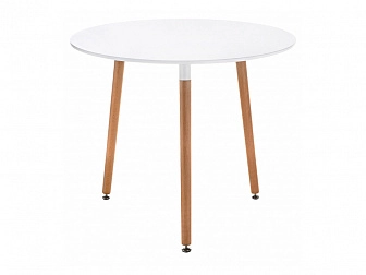 Lorini 80 white / wood Стол деревянный - фото №1