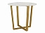 Стол 42.46 "Бланко" (обеденный) (мрамор белый / металл: золотой), металл - миниатюра