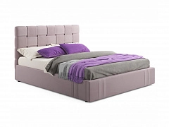 Мягкая кровать Tiffany 1600 лиловая с ортопедическим основанием с матрасом АСТРА - фото №1, mebel_stock_4043