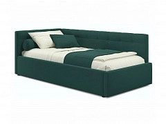 Односпальная кровать-тахта Bonna 900 изумруд с подъемным механизмом - фото №1, mebel_stock_20321