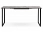Лиман 120 (160) x 80 бетон светлый / черный матовый Стол деревянный - фото №7