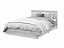 Кровать с латами и ящиками Лори 160х200, дуб серый, без обивки - миниатюра