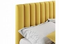 Мягкая кровать Olivia 1800 желтая с подъемным механизмом - фото №6