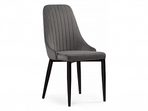 Kora dark gray / black Стул на металлокаркасе - фото №1