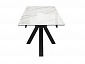 Стол DikLine SFE160 Керамика Tianshan White (белый полуглянец)/подстолье черное/опоры черные (2 уп.) - фото №6