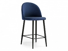 Амизуре темно-синий / черный матовый Барный стул - фото №1, Woodville8064