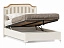 Вилладжио Кровать полутороспальная 1200 с подъёмным механизмом (Алебастр/Дуб Золотой),  - миниатюра