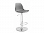 Soft gray / chrome Барный стул, экокожа - миниатюра