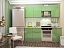 Кухня София 2,1, зеленый металик - миниатюра