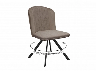 Стул DikLine 299 поворотный NS05 CAPPUCCINO/C43 капучино, ножки черные - фото №1