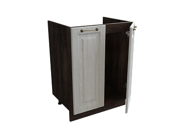 Шкаф М600 с 2-мя дверцами Ницца ДБК/ДУБ/СЕР Ф40 - фото №1, 888_ММК-00017764