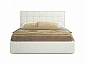 Мягкая кровать Tiffany-О 1600 беж с подъемным механизмом - фото №3