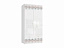 Шкаф 2-х дверный Модерн-Абрис, белый глянец - миниатюра