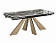 Стол DikLine SKP180 Керамика Amadeus/подстолье черное/опоры дуб монтана (2 уп.),  - миниатюра