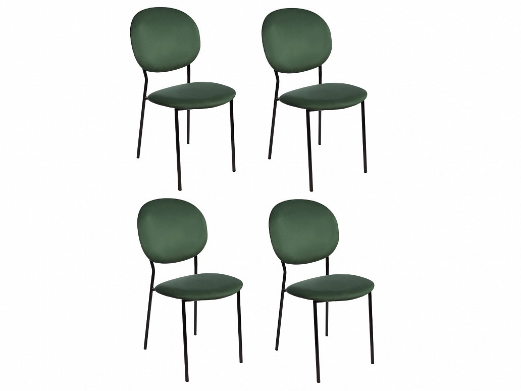 Комплект стульев Монро, зеленый - фото №1