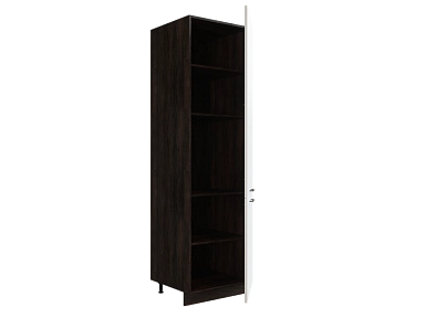 Шкаф П600 с 2-мя дверцами Мемфис ДБК/БЕЛ/СОФТ Ф46 - фото №1, 888_ММК-00001593
