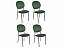 Комплект стульев Монро, зеленый, велюр - миниатюра