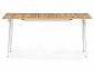 Денвер Лофт 120 25 мм дуб вотан / белый матовый Стол деревянный - фото №5