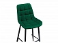 Алст велюр зеленый / черный Барный стул - фото №7