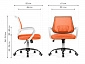 Ergoplus orange / white Компьютерное кресло - фото №3